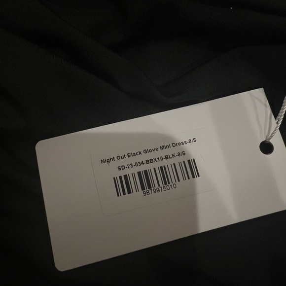Beginning Boutique Night Out Black Glove Mini Dress - Picture 7 of 8